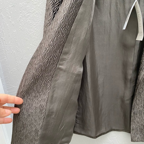 Eileen Fisher Kimono Jacket 3/4 Sleeves Silk Squiggle Branch Small NWT - Picture 7 of 15